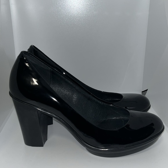 Camper Black Patent Leather Platform Pump Heels Women’s EU 39 US 8.5 - Picture 6 of 14